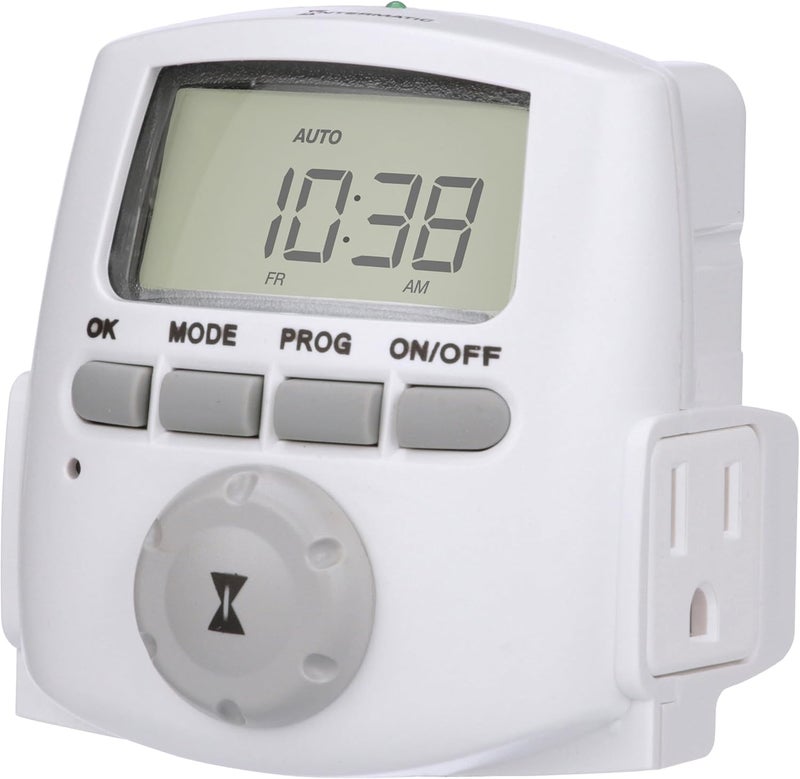Intermatic DT620 Heavy Duty Indoor Digital Plug-inTimer - Full 7-Day Programming Options - Timer for Lighting, Fans & Small Appliances - Image 4